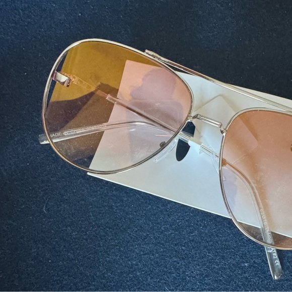 Gold Aviator Sunglasses with Pink Lenses ☀️FUN & FUNCTIONAL! Cute classics! - Picture 1 of 5